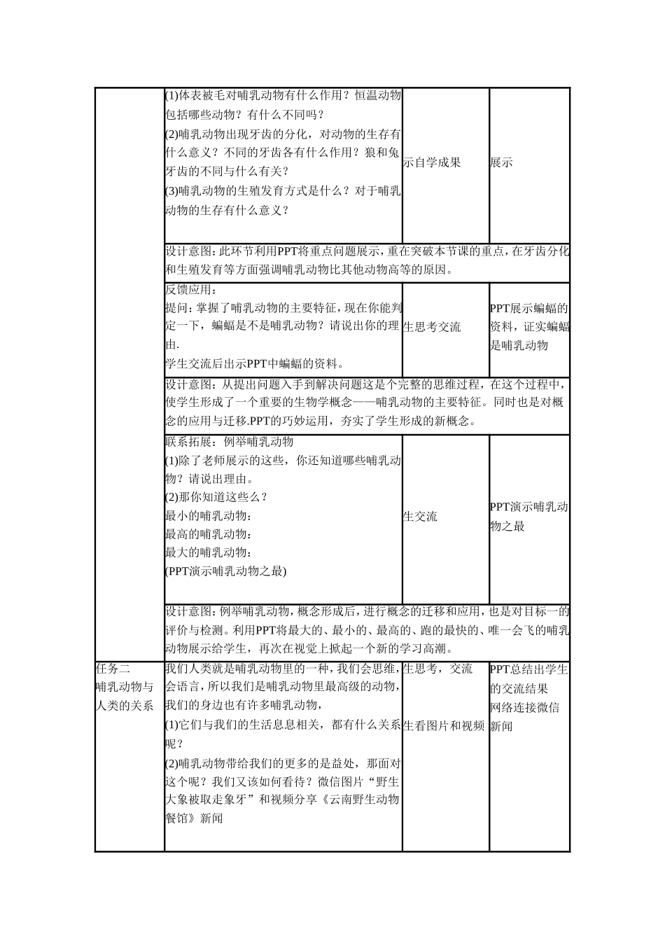 《第七节-哺乳类》-教案2_第3页