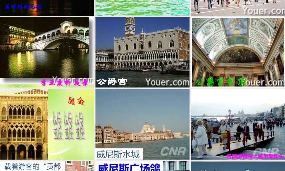 八年级语文上册 第四单元 蓝的威尼斯课件 (新版)苏教版 课件