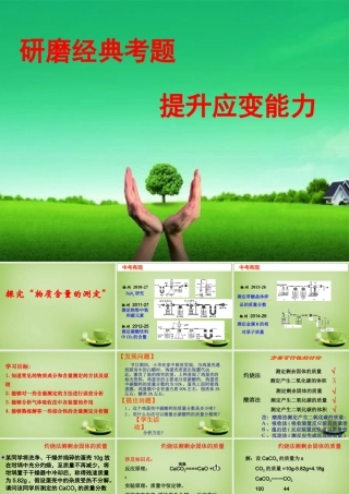 中考化学专题复习 探究 物质含量的测定 课件