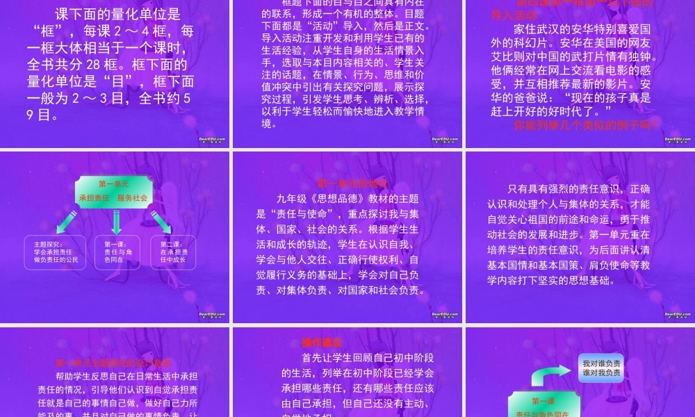 九年级思想品德全一册课件示例 课件