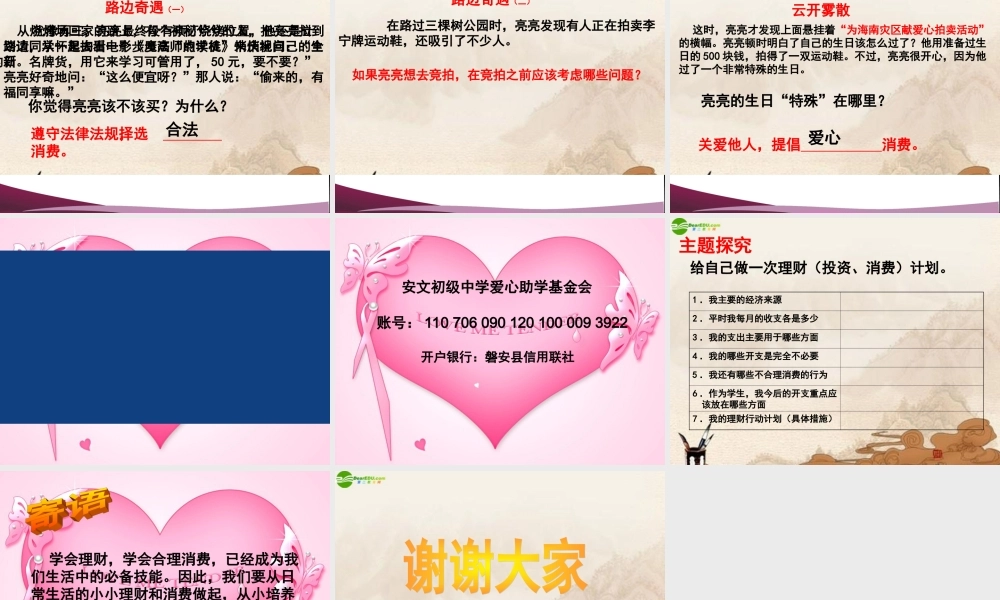 九年级政治 学会合理消费课件 人教新课标版 课件