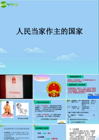 八年级政治下册 国家的主人广泛的权利课件 人教新课标版 课件