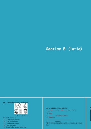 八年级英语上册 Unit 6 I m going to study computer science Section B(1a 1d)课件 (新版)人教新目标版 课件