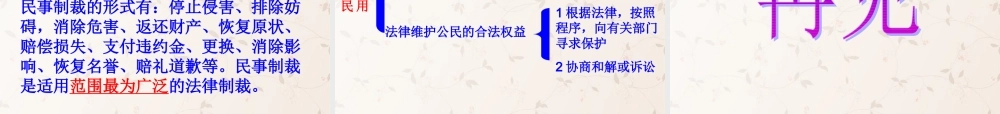 八年级政治上册 7.2 法律在公民生活中的作用课件 鲁教版 课件