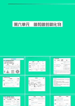 中考化学总复习 第六单元 碳和碳的氧化物课件