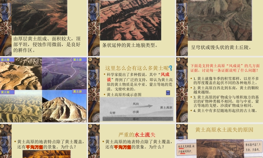 八年级地理 黄土高原课件