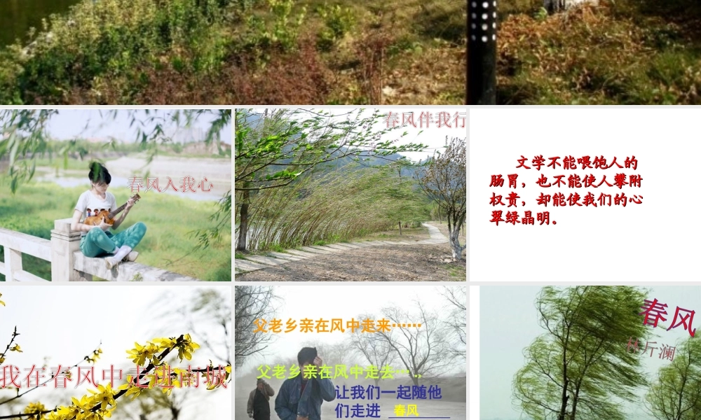 《春风》课件