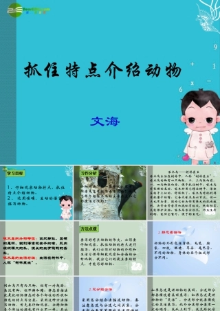 七年级语文下册(抓住特点介绍动物)优秀实用课件 苏教版 课件