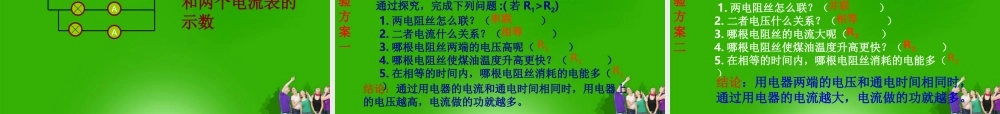 九年级物理 第十五章第一节科学探究电流做功与哪些因素有关课件 沪科版 课件