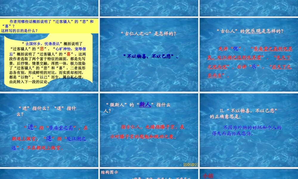 八年级语文 岳阳楼课件
