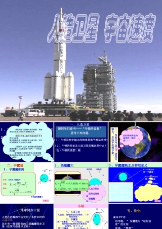 人造卫星宇宙速度