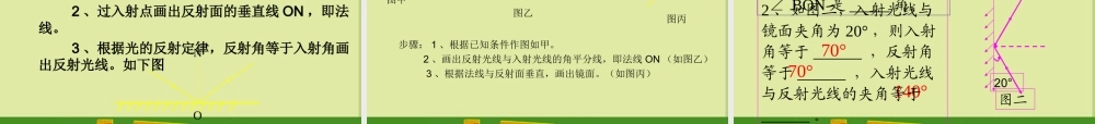 八年级物理上册 3.2探究光的反射定律课件 沪科版 课件