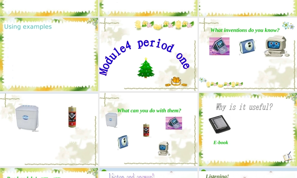 九年级英语上册 Module4 Great inventions课件 外研版 课件