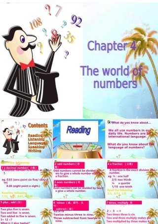 七年级英语上册 CHAPTER FOUR The world of numbers课件 深圳牛津版 课件