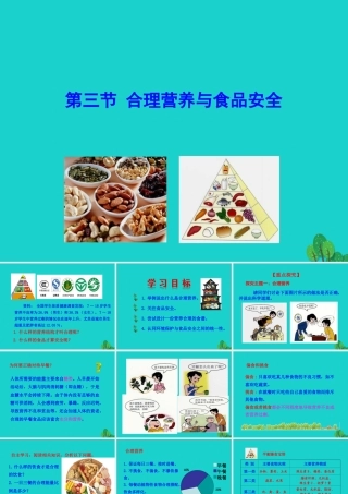 七年级生物下册 4.2.3 合理营养与食品安全课件(新版)新人教版 课件