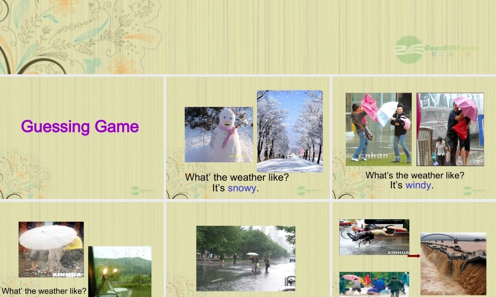 八年级英语上册(Unit 6 Natural Disasters)课件二 牛津译林版 课件