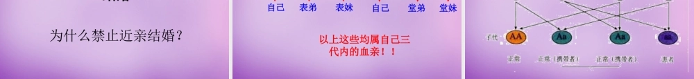 八年级生物下册 第七单元 第二章 第三节 基因的显性和隐性课件 新人教版 课件