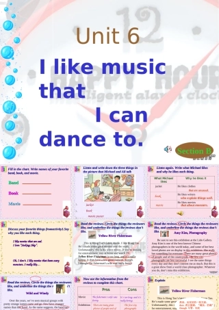 九年级英语Unit6 I like music that I can dance to课件 新课标 人教版 课件