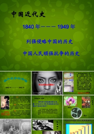 中学八年级历史上册 第1课 鸦片战争的烽烟课件 北师大版 课件