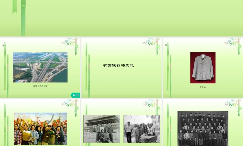 八年级历史下册(第31课 社会生活丰富多彩)课件 新人教版 课件
