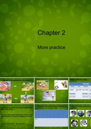 八年级英语上册 Chapter 2 A day in the life of … More practice课件 牛津沈阳版 课件