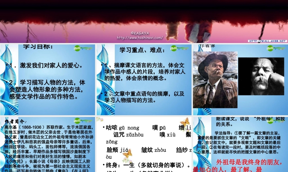 七年级语文下册(童年的朋友)课件 苏教版 课件