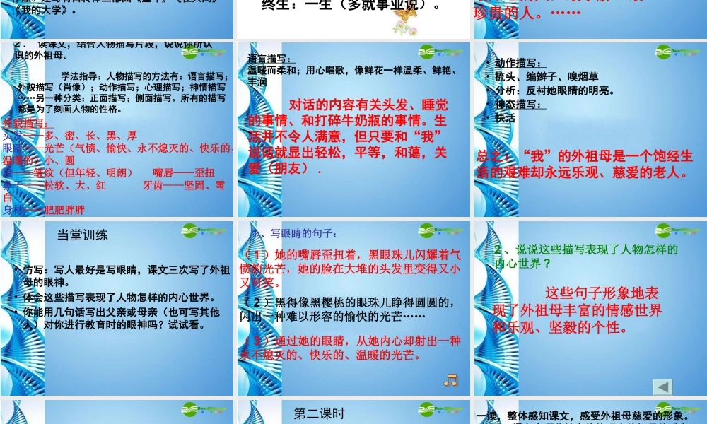 七年级语文下册(童年的朋友)课件 苏教版 课件