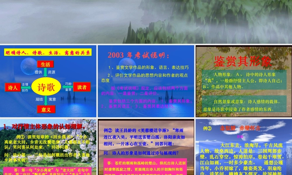 古代诗歌鉴赏1 通用高考古代诗歌鉴赏专题课件集[整理五套] 通用高考古代诗歌鉴赏专题课件集[整理五套]