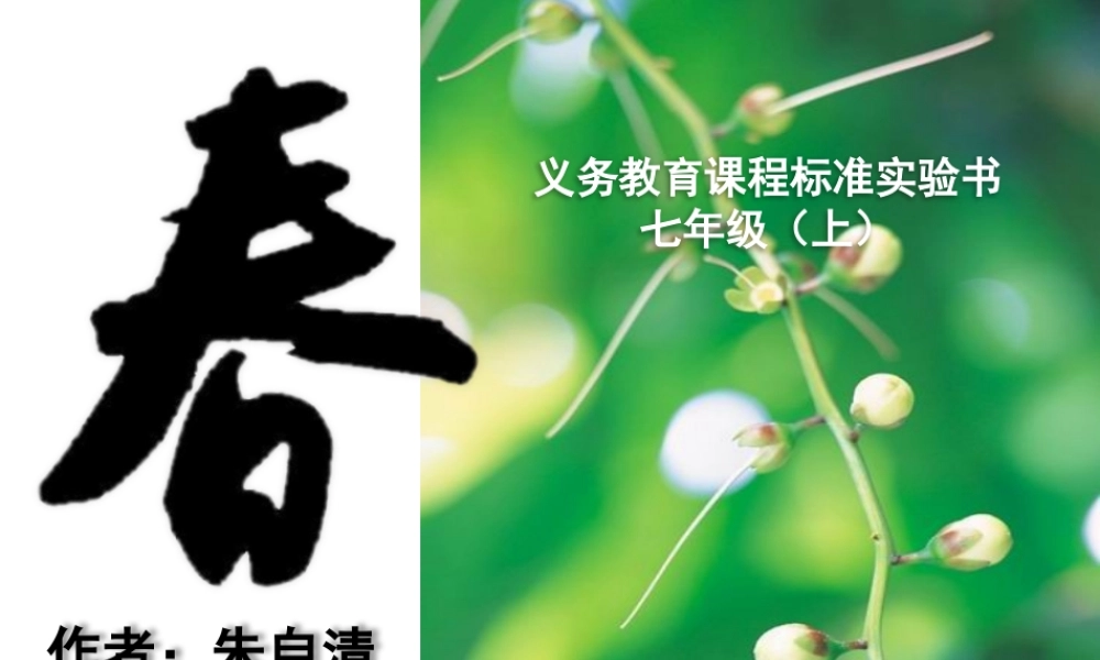 《春》课件-秋叶飞旋制作