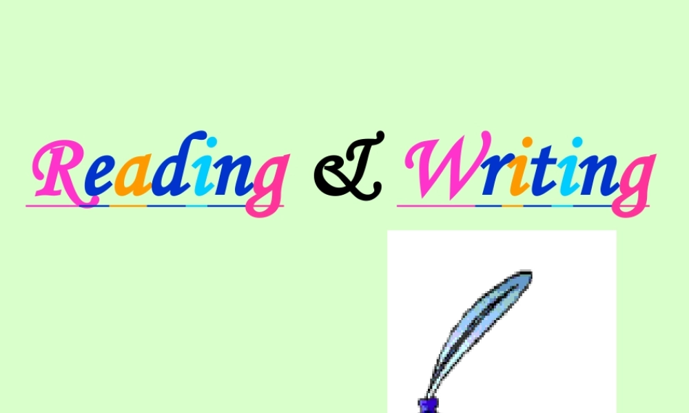 九年级英语综合读写课件