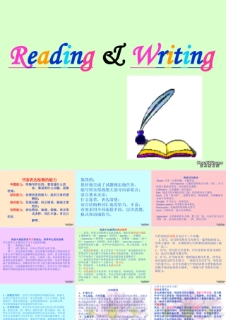 九年级英语综合读写课件