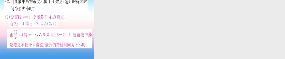 九年级数学下册 第26章 反比例函数 262 实际问题与反比例函数 第2课时 利用反比例函数解决有关物理问题课堂导练课件(含中考真题)(新版)新人教版 课件