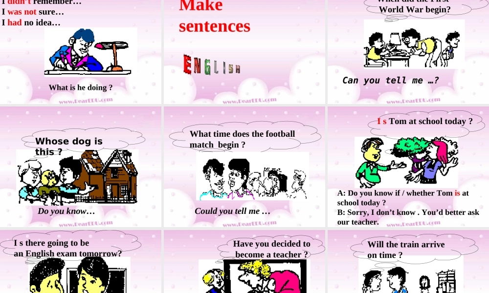 宾语从句 新课标 人教版 课件