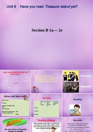 八年级英语下册 Unit 8 Have you ever read Treasure yet Period 3课件 (新版)人教新目标版 课件