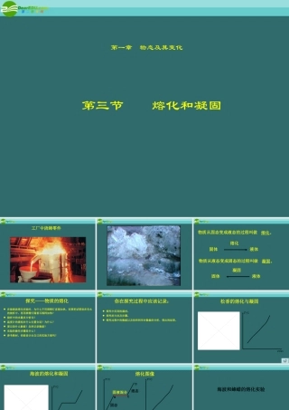 八年级物理上册 1.3(熔化和凝固)课件 北师大版 课件