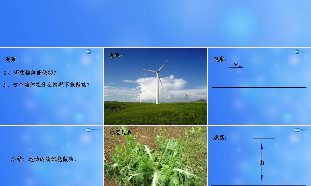 九年级物理全册 第十章 第一节 机械能课件3 (新版)北师大版 课件