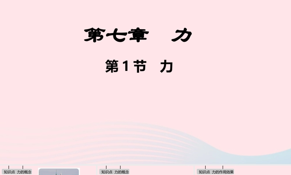 八年级物理下册 第七章 力课件 (新版)新人教版 课件
