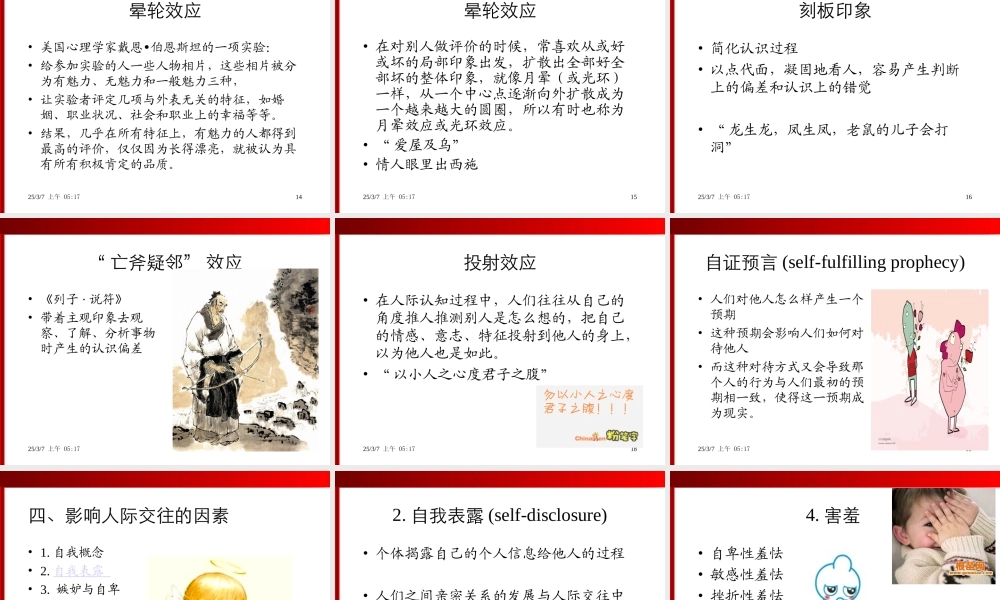 心理健康教育-健康的人际关系