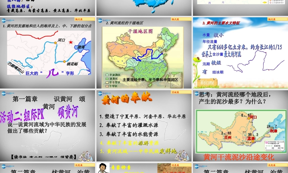 八年级地理上册 第二章 第三节 河流课件 新人教版 课件