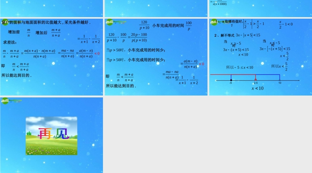 八年级数学上册 第十四章分式复习 课件 冀教版 课件