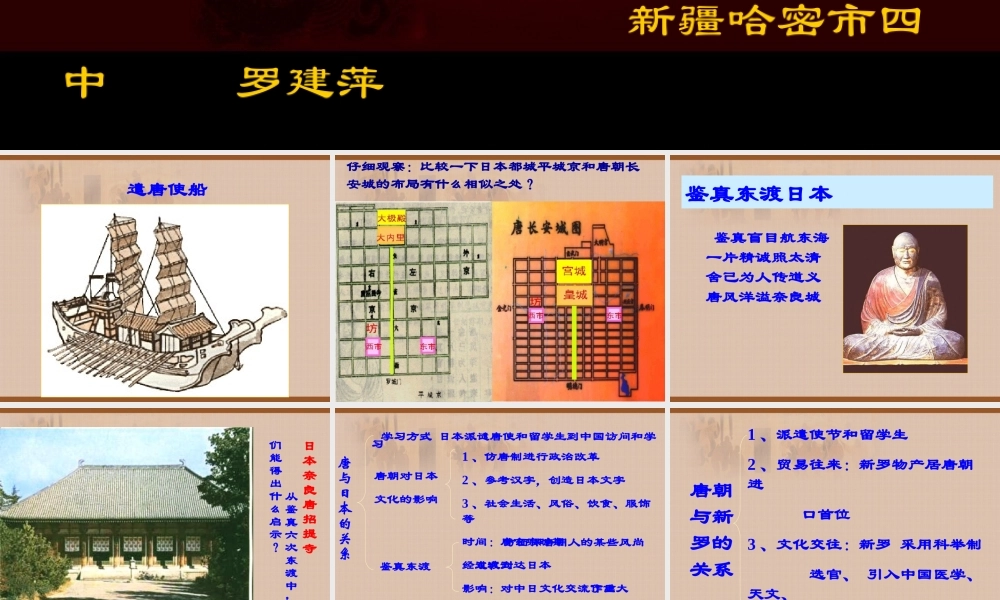 对外友好往来 七年级历史第一单元 繁荣与开放的社会 全套课件