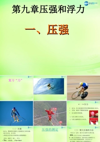 中学八年级物理下册 9.1 压强课件 (新版)新人教版 课件