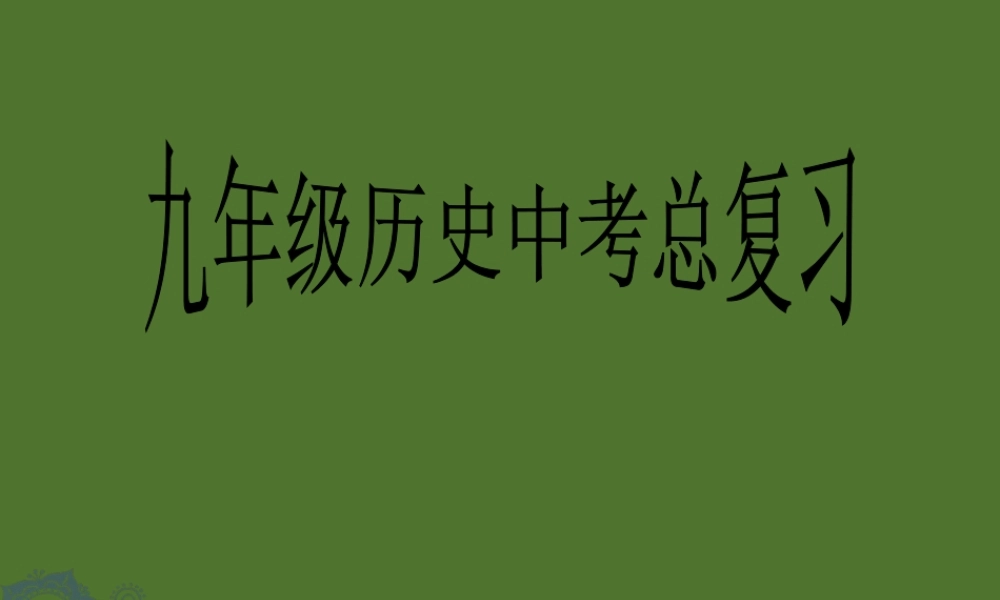 中考历史专题复习课件(二)繁荣与开放的社会 课件
