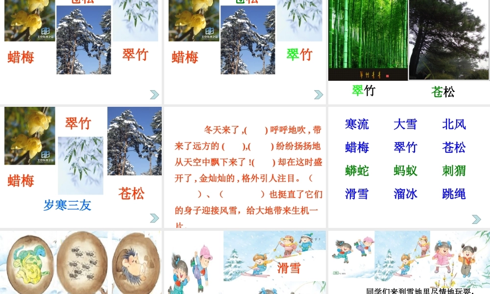 苏教版第三册识字5