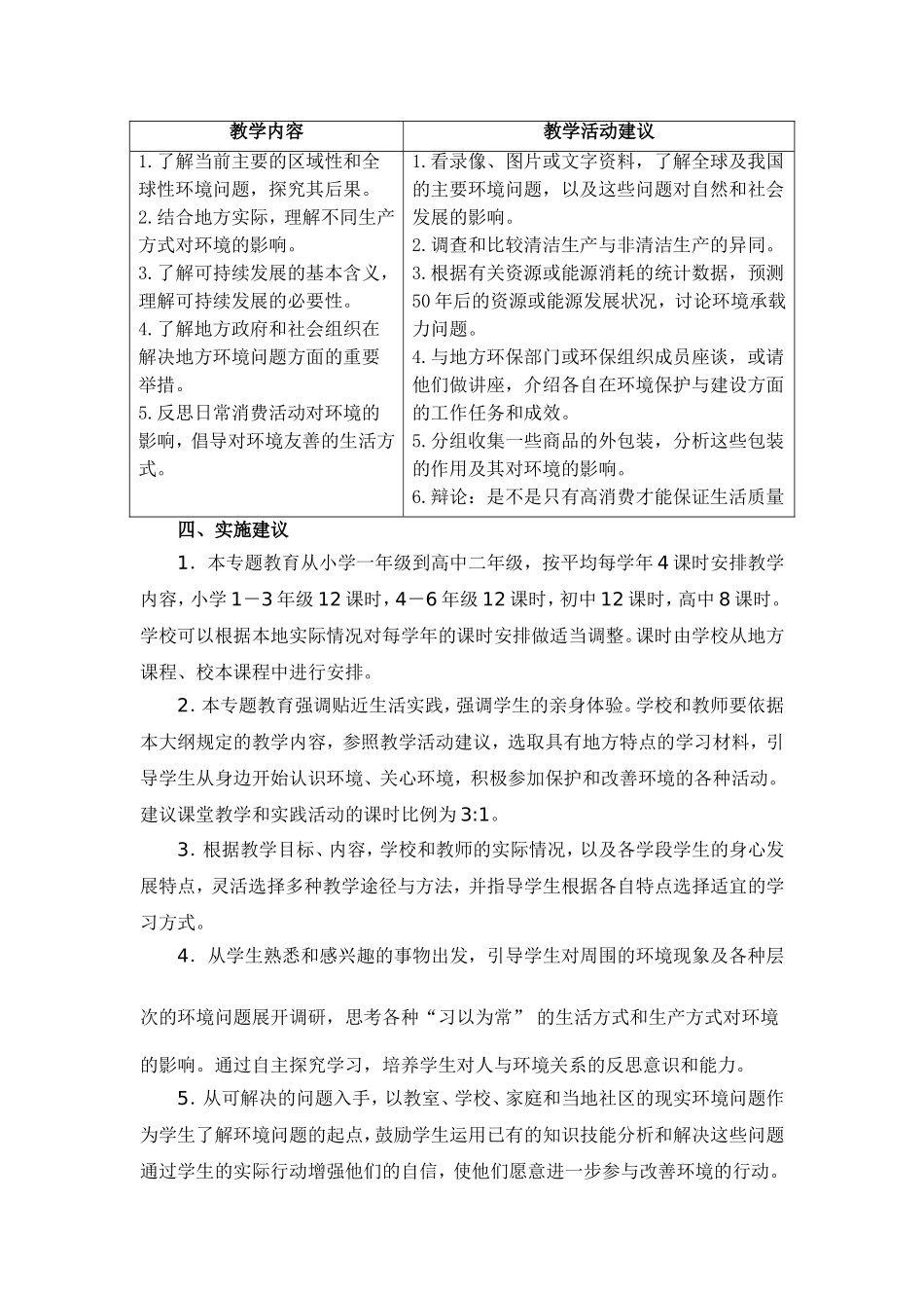 中小学生环境教育专题教育大纲_第3页