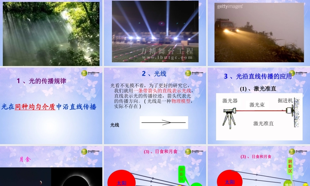 八年级物理上册 4.1 光的直线传播课件 新人教版 课件