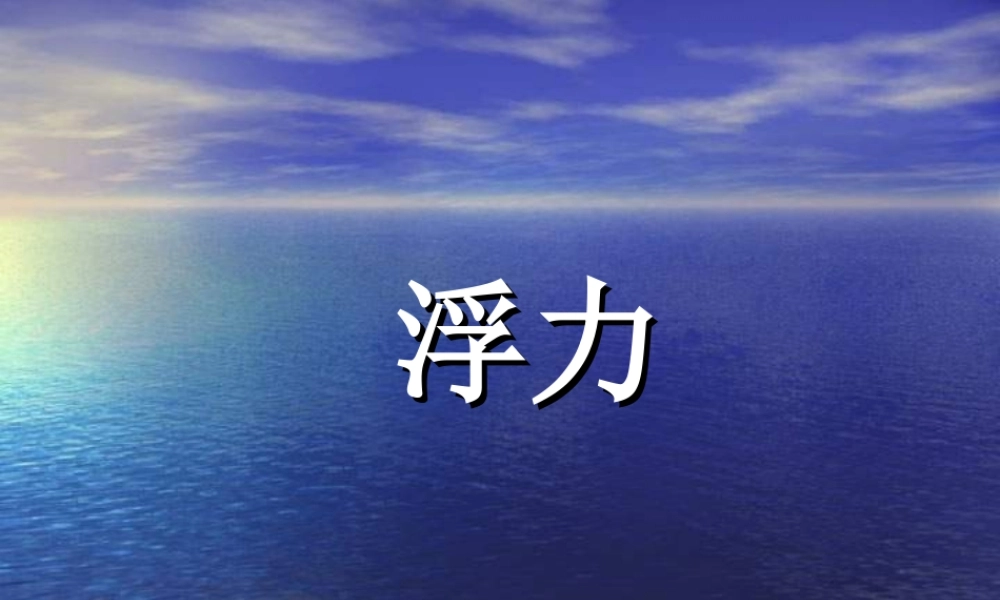 九年级物理浮力3课件