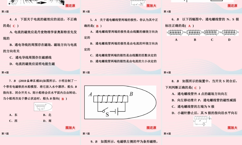 九年级物理下册 第16章 电磁转换作业16课件 苏科版 课件