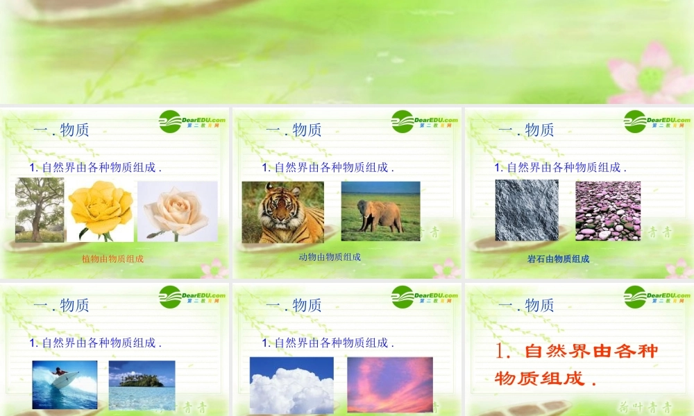 七年级科学上册 0.4几个重要的科学概念  华师大版 课件