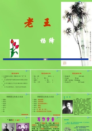 八年级语文上册 9 老王课件 新人教版 课件